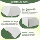 10 Pack 7 x5 x2  Inch Small Shipping Boxes White Corrugated 7 x5 x2  