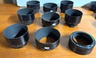 9 Vintage Metal Nikon Lens Hood Hn-23 Hs-8 Hs-4 Hn-12 Nikon F Shade Japan