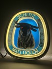 Vintage 1979 Schlitz Malt Liquor 3d Bull Lighted Sign Red Eyes Works 