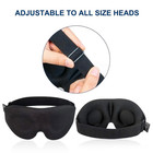 3d Travel Silk Eye Mask Sleeping Soft Padded Shade Cover Rest Relax Blindfold 