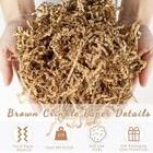 2 Lb Brown Crinkle Cut Paper Shred Filler For Gift Basket Box Easter Grass