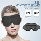 2pcs Travel Silk Eye Mask Sleeping Soft 3d Padded Shade Cover Relax Blindfold