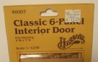 Houseworks Classic 6-panel Interior Door 1 12th Scale Dollhouse  6007 New   