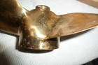 Vintage Michigan Smc62 Brass Three-blade Boat Propeller 