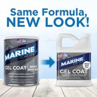 Marine Coat One  White Gelcoat Repair Kit For Boat -  white With Wax  1 Quart