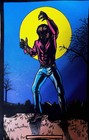 Vintage Rare 1976 Werewolf Wolfman Black Light Poster Pro Arts Inc 