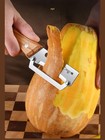 Stainless Steel Fruit Vegetable Peeler Wooden Handle Kitchen Slicer Tool New