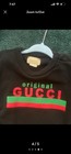 Gucci Kids 2t Black Cotton Logo Print Crewneck Pullover Sweatshirt