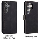 For Samsung Galaxy S24 Ultra plus S24 Fe Card Magnetic Case Wallet Leather Cover