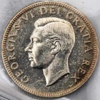 Canada 1948 25 Cents Quarter Silver Coin - Iccs Ms-62