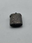 Vintage English Miniature Sterling Silver Match Safe Holder