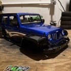 Rare New Bright Jeep Wrangler Rc Car 4x4 1 8 Scale 20    1 10 Hard Body Project