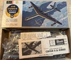 Vintage 1961 Revell B-36 Jet Prop Bomber Model Airplane Kit Complete  