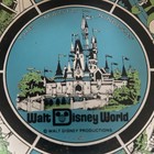Vintage Walt Disney World Glass Souvenir Bowl Magic Kingdom Disneyana 70s Decor