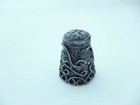 Vintage Mexico Taxco Signed Edh Sterling Silver Ornate Scroll Design Thimble