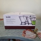Joyjolt Afina Stemless Clear Martini Glasses  set Of 4  