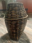 Antique Traditional  Tall  Wicker Large Basket 24 1 2  X 14  Bloomingdales