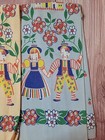 Vintage Dutch Unused Linen Hand Towel 1950 s