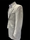 Platinum Tuxedo Jacket  monoco  - Trench Coat  Prom  Cruise  Gala  Black Tie
