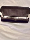 Judith Jack Vintage Black Evening Clutch Bag Chain Strap Crystals   Fringe