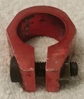 Vintage 1980 s Old School Bmx Tuf Neck Seat Post Clamp Red 1  Or 25 4mm
