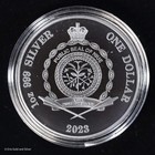 2023  1 Australia Night Flying Fox 1 Oz Silver Black Proof Coin In Ogp