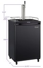 Kegco Hbk163b-1 Digital Commercial Grade Home Brew Kegerator - Black