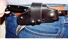 Quick Draw Release Leather Knife Sheath For Buck 110 Knives