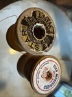 Vintage American Thread Co Star Wooden Spools Mercerized Cotton Thread Lot Of  2