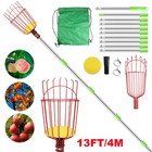 Fruit Picker Pole With Basket Telescoping Fruit Picker Tool With Long Handle Us