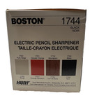 Vintage Boston Electric Pencil Sharpener Black Model   1744 Made In Usa New Open