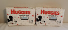 2 X Huggies Snug   Dry Baby Diapers size 3  16-28 Lb  31 Diapers Each  d4 