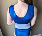 New W Tag Obersee Gymnastic Leotard Girls Womens Royal Blue Sparkly Axs As Am Al