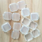 10-100x Mini Clear Plastic Small Box Jewelry Earplugs Storage Box Case Container