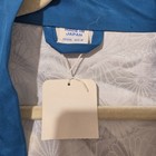 Nwt Vtg 100  Silk Japanese Kimono Robe Blue Embroidered Chrysanthemum Made Japan