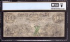 1854  10 Mechanics Bank Of Memphis Tennessee Obsolete Note Pcgs B Cu 64