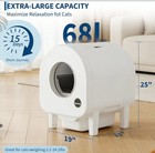 Self-cleaning Automatic Smart Cat Litter Box Large Capacity wifi App Control