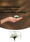 100 Pcs Mini White Roses Artificial Flowers Bulk  1 9  Small Silk Fake Roses    
