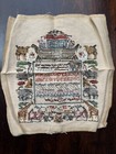 Handmade Needlepoint Sampler Dated 1987