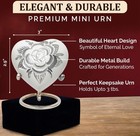 Angel Forever Cremation Ashes Urns Small Heart Rose Keepsake Urn   Stand