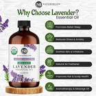 Naturobliss Organic Lavender Essential Oil  100  Pure Therapeutic Grade  Premium