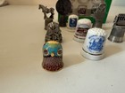 Lot Of 18-vintage Collector Thimbles-porcelain pewter-various Styles  nice Lot 