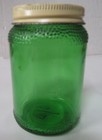 Old Mckesson s 3-1 4  Tall Green Glass Jar Apothecary Vintage Collectible