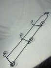 Black Metal 3 Tier Wall Plate Holder Rack Hanging Vertical Display Stand Folds