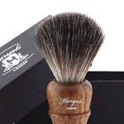 Luxury 100  Vegan Black Badger Hair Wet Shaving Brush Best Men Shave Gift Barber