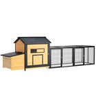 Outdoor  118   Wooden Chicken Coop Nest Box Hen House Poultry Pet Hutch Garden