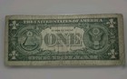 Silver Certificate 1957 George Washington One Dollar  1 Bill Worn Condition 