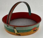 Ohio Arts Tin Litho Beach Toy Sand Sifter Nautical Seahorse Snail Crab Penguin