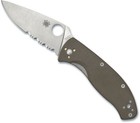 Spyderco Tenacious Brown G-10 Cpm M4 Combo Edge  Overall Length 7 7  C122gbnm4ps