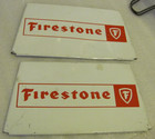 Rare Vintage Firestone Tire Display Rack Advertising Metal Double Sided Sign